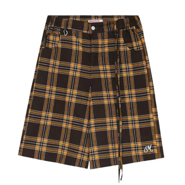 "Retro Plaid Straight" Shorts