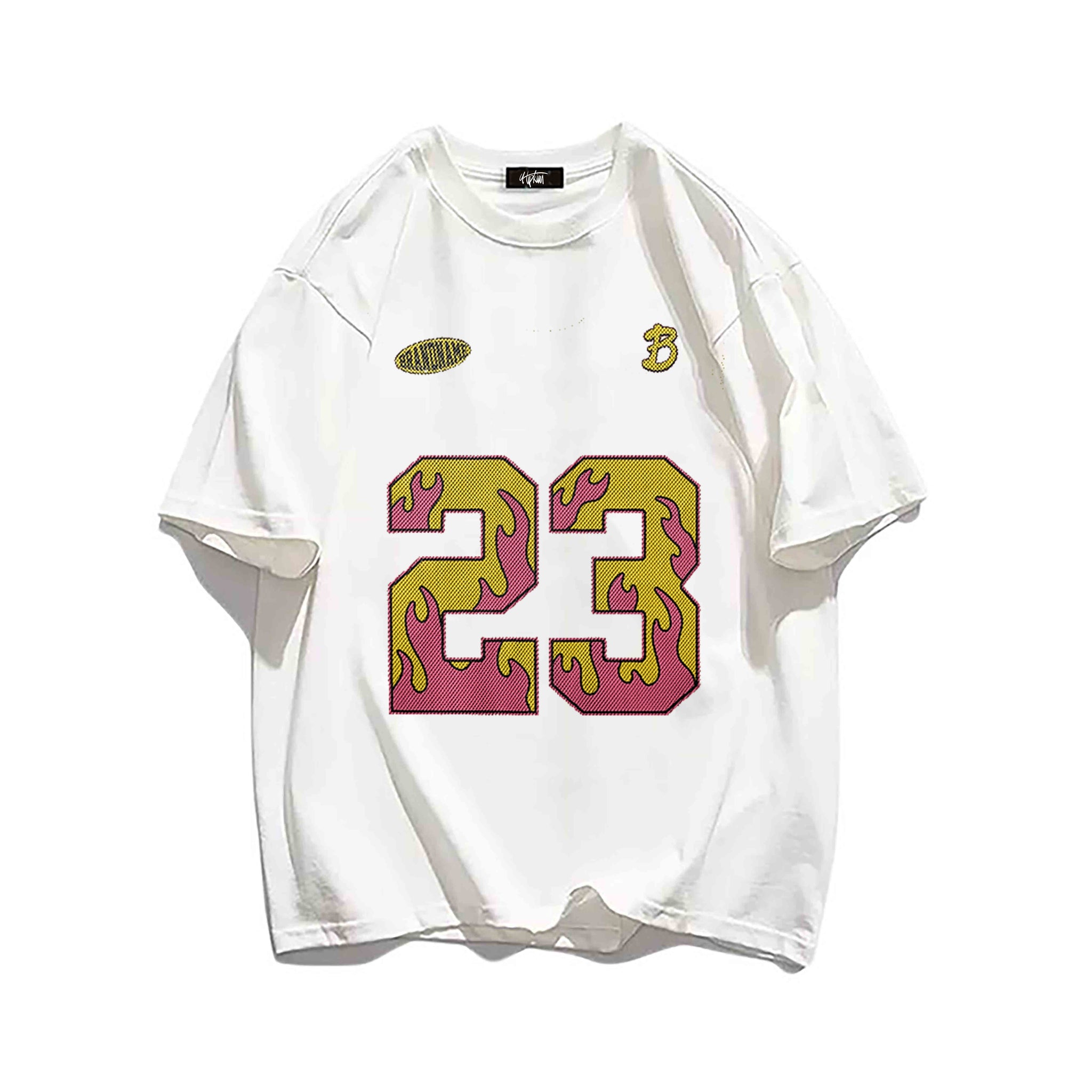 "Casual high street retro cartoon number 23 design" T-shirt