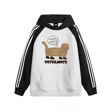 "Simple niche design cat dialogue” Hoodie