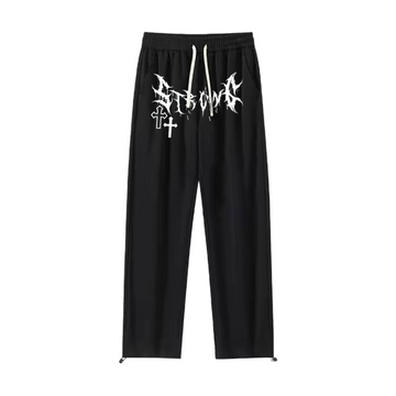 "Cross letters cool design dark" Sweatpants