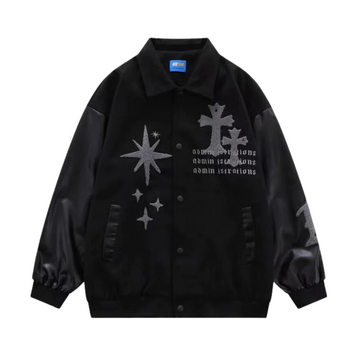 “Vintage Cross Embroidery ” Jacket