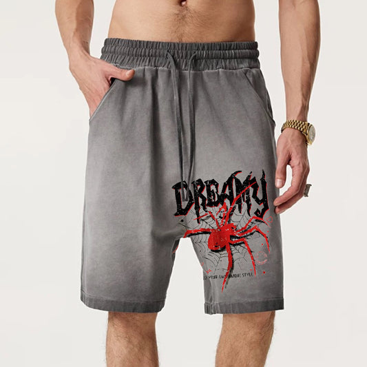 "High street casual cool cartoon spider letters" Shorts