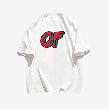 "Casual hip-hop retro high street cartoon OF English design" T-shirt