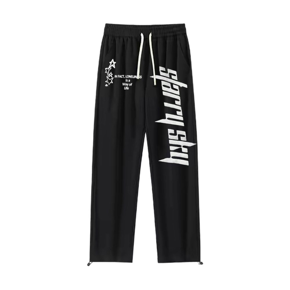 "Simple high street starlight letters cool" Sweatpants