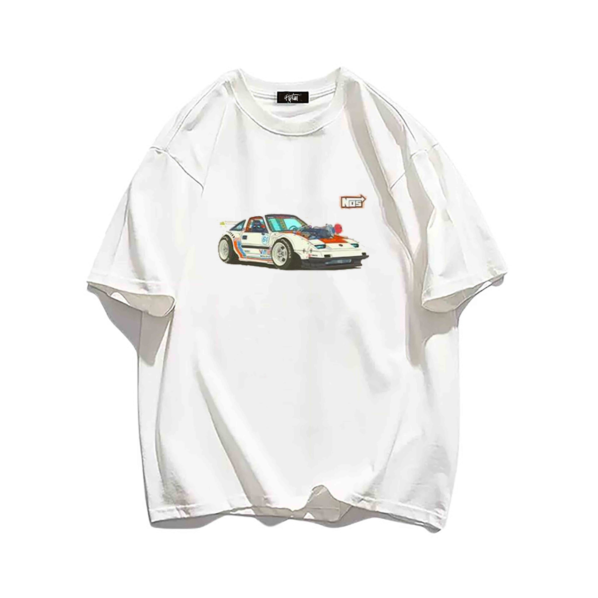 "Casual retro high street loose car simple" T-shirt