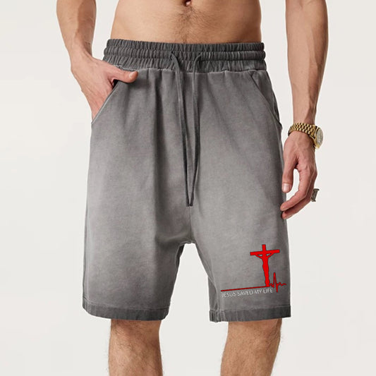 "High Street Casual Cartoon Bundle Cross" Shorts