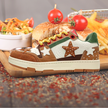 “Burger Five-Pointed Star” Shoes