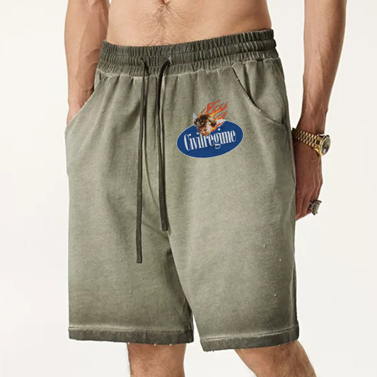 "High street casual cartoon icon angry kid" Shorts