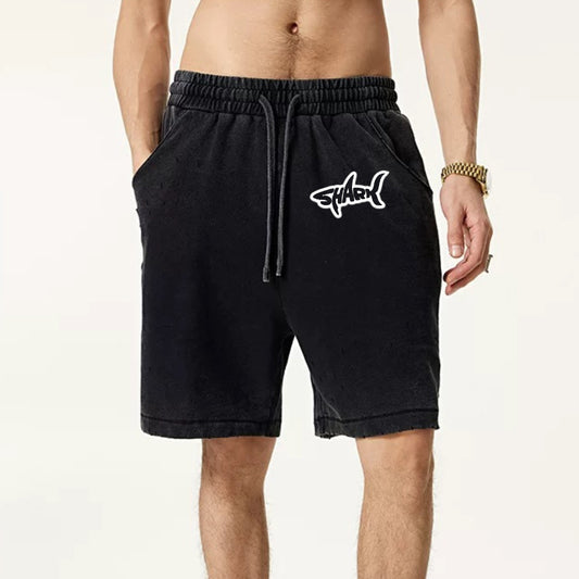 "High street casual cartoon little shark" Shorts