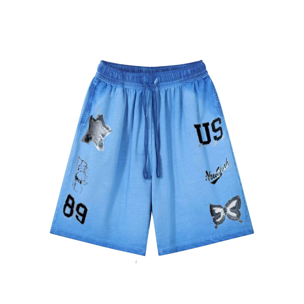 "High street casual cartoon multi-icon cool" Shorts