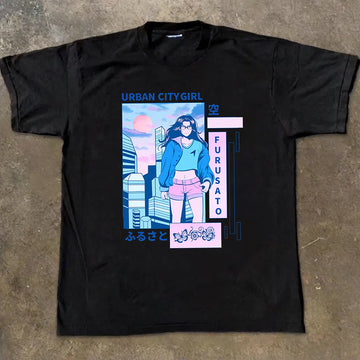 "Anime cartoon Japanese poster fresh" T-shirt