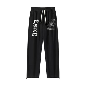 "Dark style cool spider wrapped letters" Sweatpants