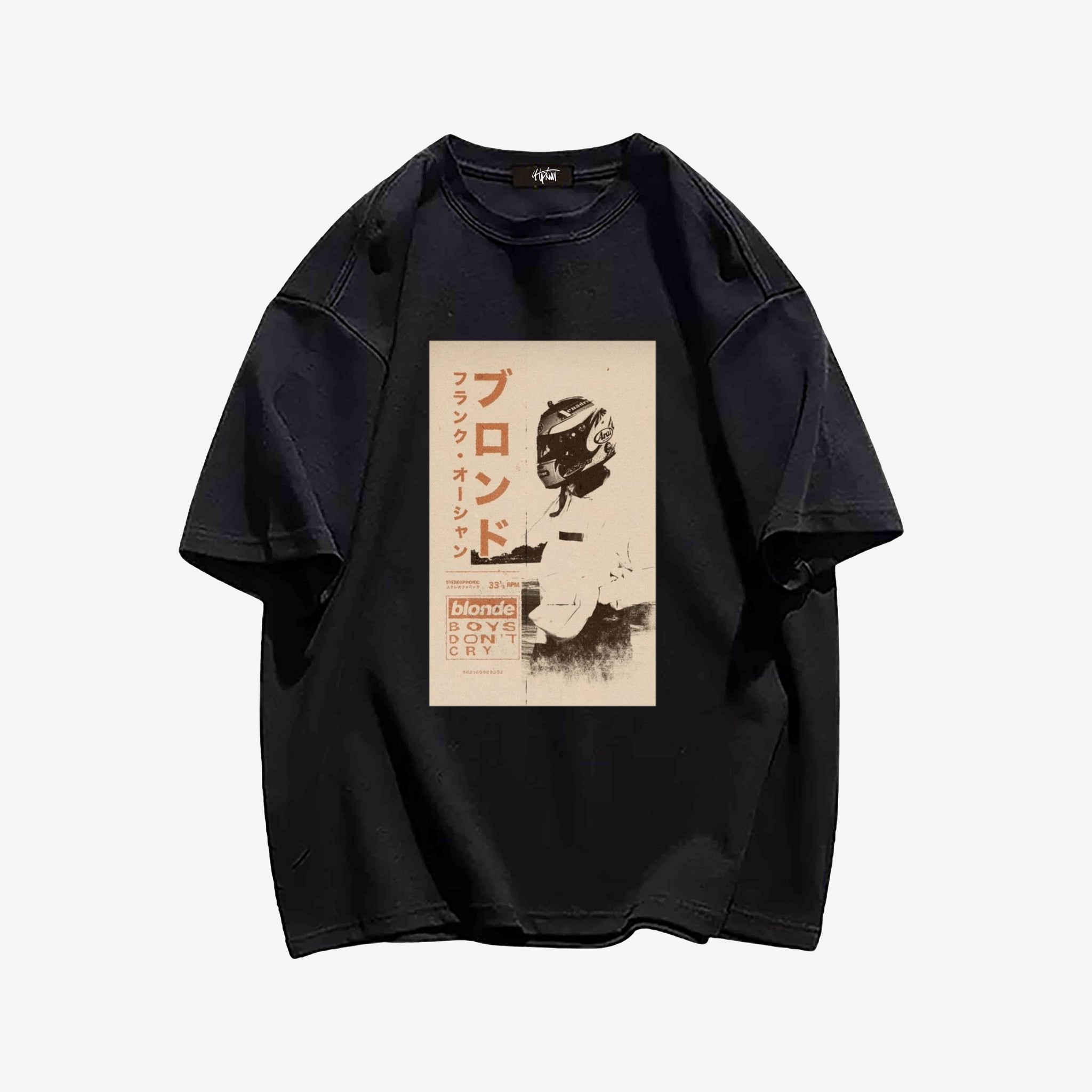 "Japanese motorcycle boy retro" T-shirt