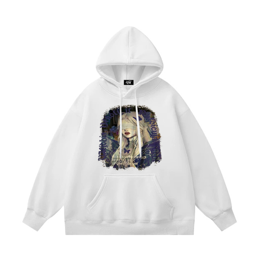 "Blindfold Butterfly Girl" Hoodie