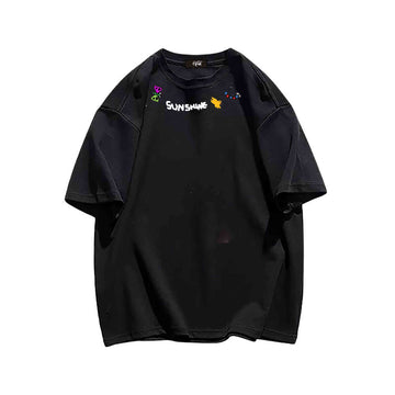 "Casual hip-hop retro high street cartoon animals" T-shirt