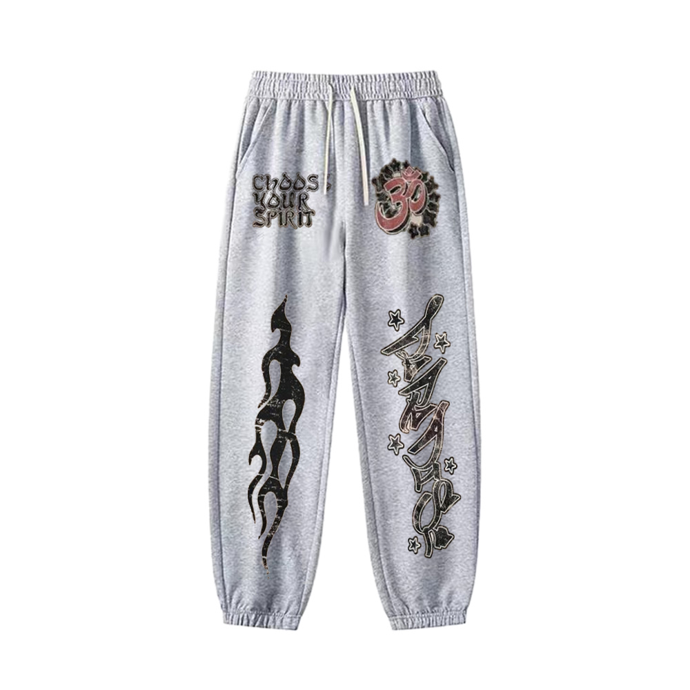 "Retro cool No. 30 simple tail flame" Sweatpants
