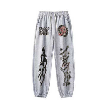 "Retro cool No. 30 simple tail flame" Sweatpants