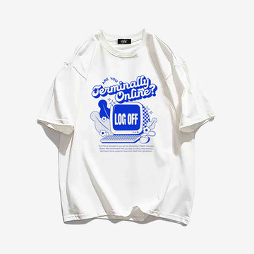 "Fresh and simple cartoon computer letter pattern" T-shirt