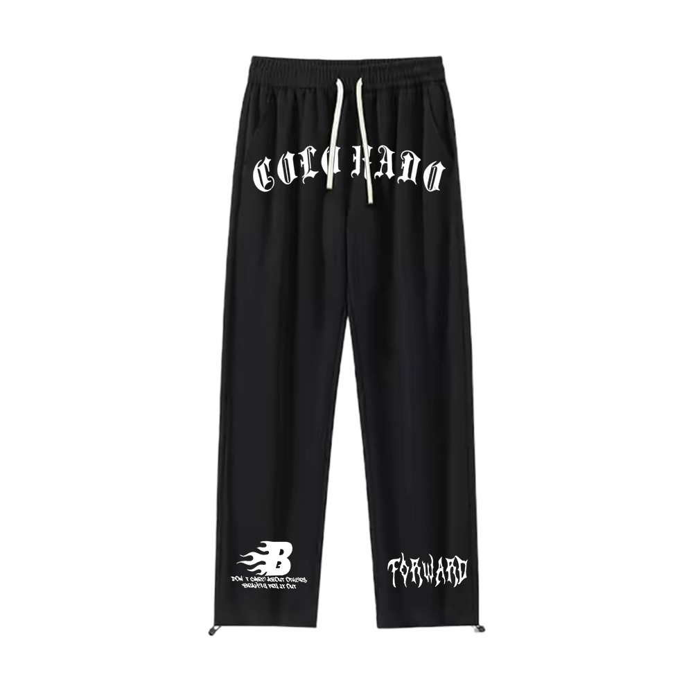 "Versatile casual high street letter trend" Sweatpants