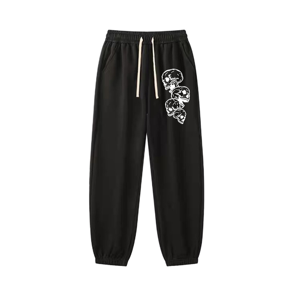 "Simple high street cool three skulls casual" Sweatpants