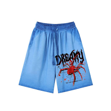 "High street casual cool cartoon spider letters" Shorts