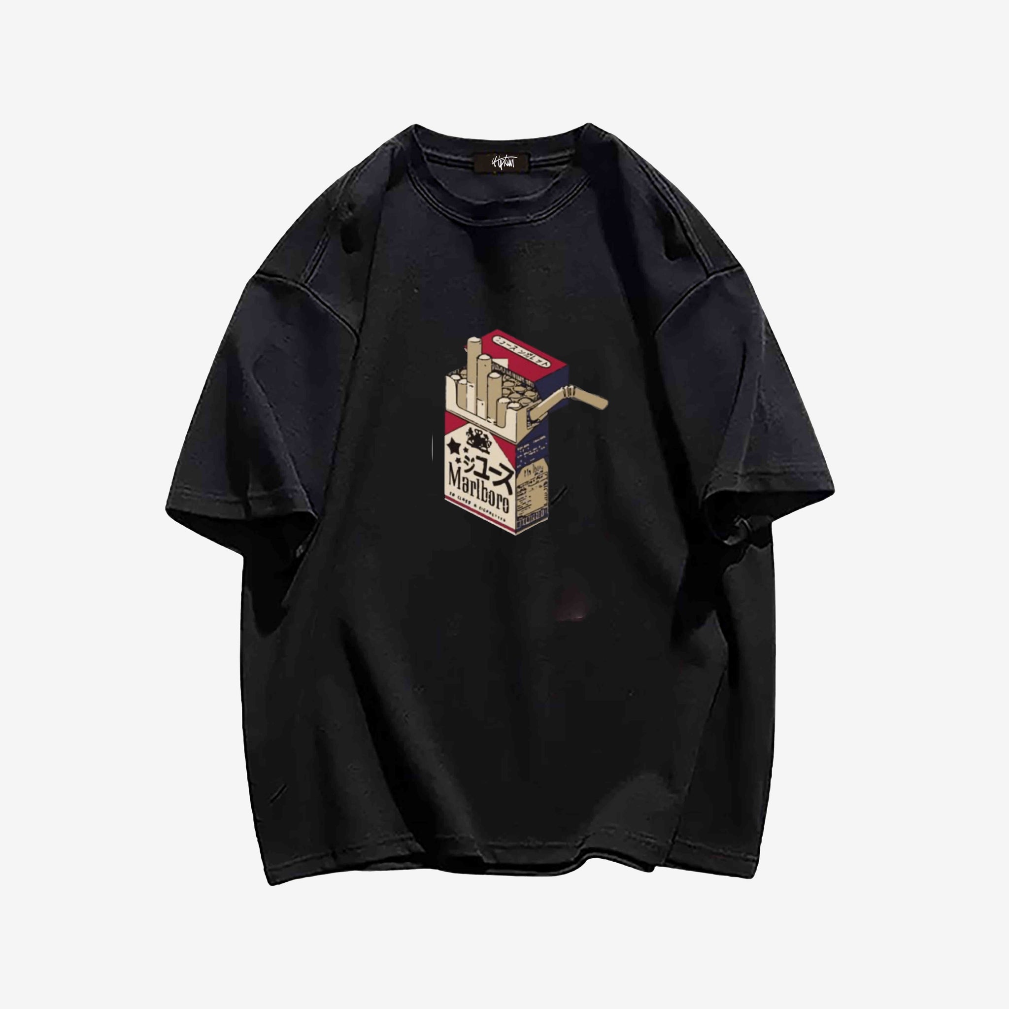 "Retro distressed cartoon cigarette case" T-shirt