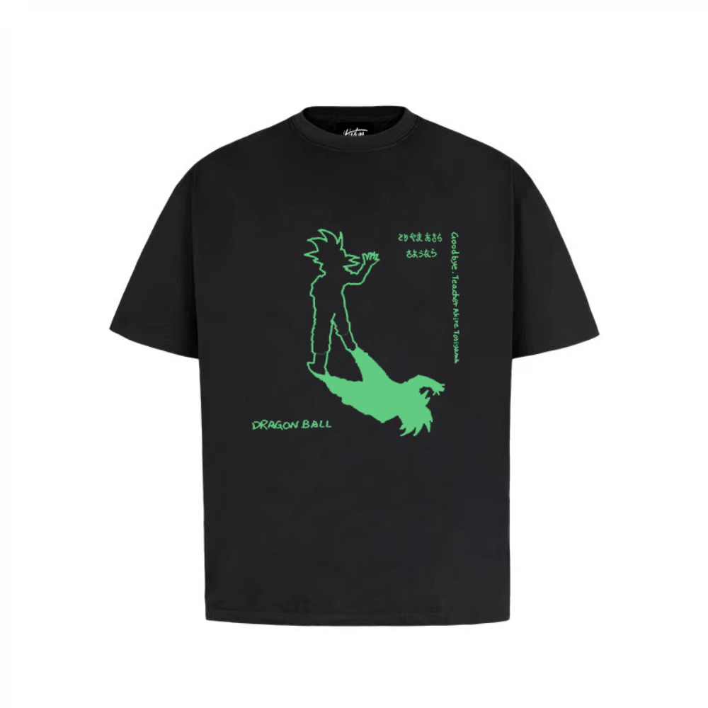 “Goku character cartoon background fluorescence” T-shirt