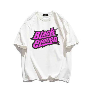 "Casual retro high street loose English design loose" T-shirt