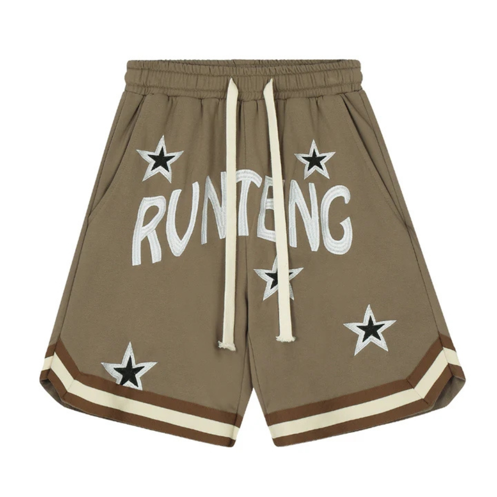 "American Star Letter Embroidery" Shorts