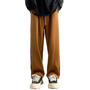 "High street Retro Solid Color Straight" Sweatpants