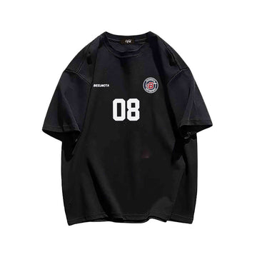 "Casual high street retro basketball culture No. 08" T-shirt