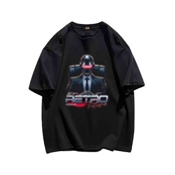 "High street casual retro cartoon cool suit robot" T-shirt