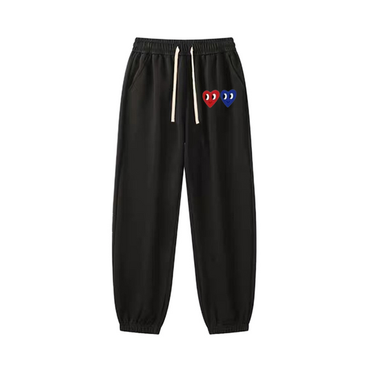 "Blue and Red Hearts" Sweatpants