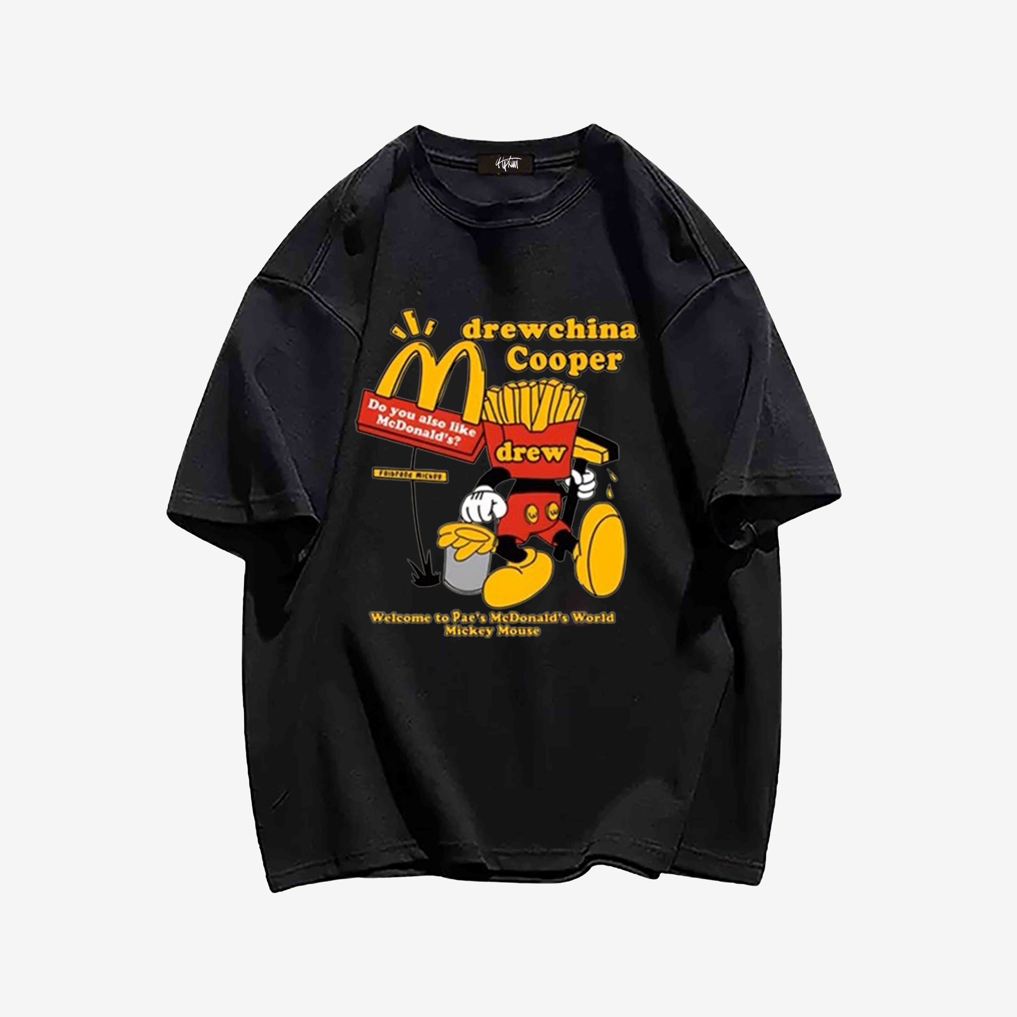 "Trendy cartoon retro McDonald's Mickey print" T-shirt
