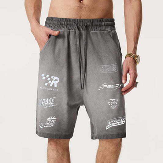 "High street casual cartoon icons racing culture" Shorts