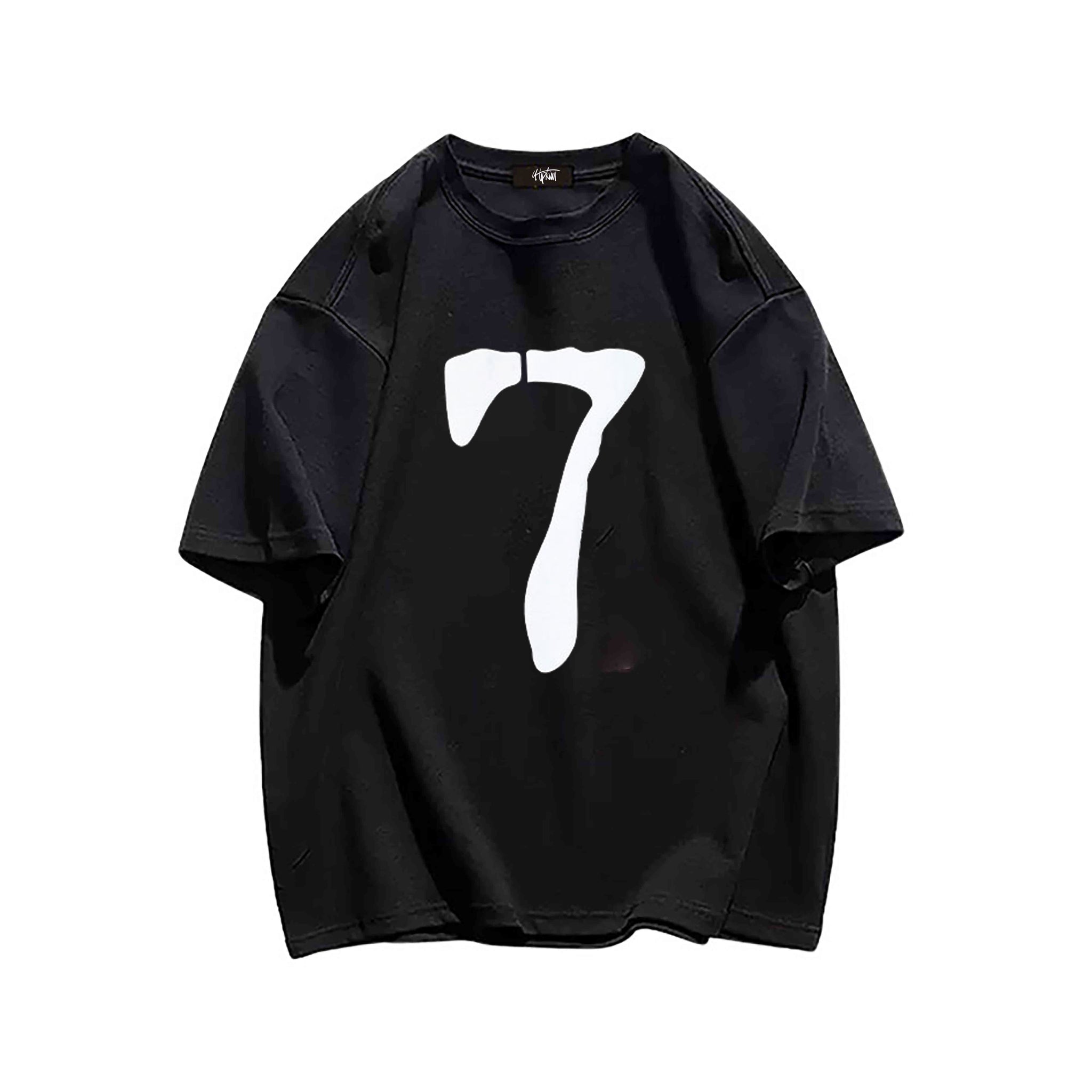 "Casual high street retro number 7" T-shirt