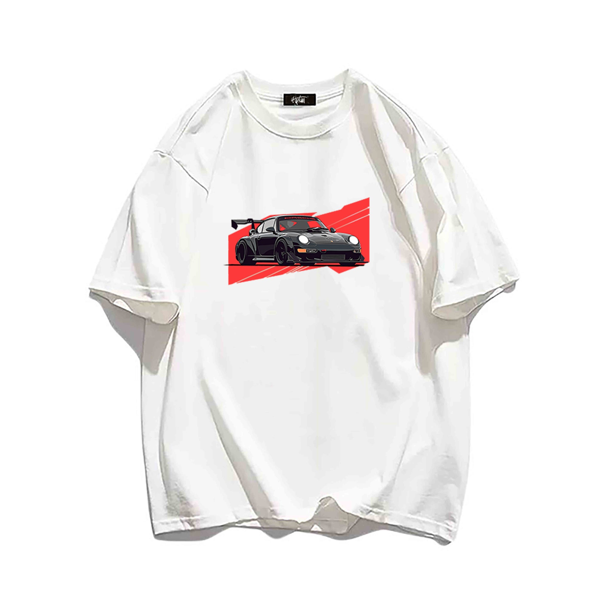 "Casual retro high street loose cool black car" T-shirt