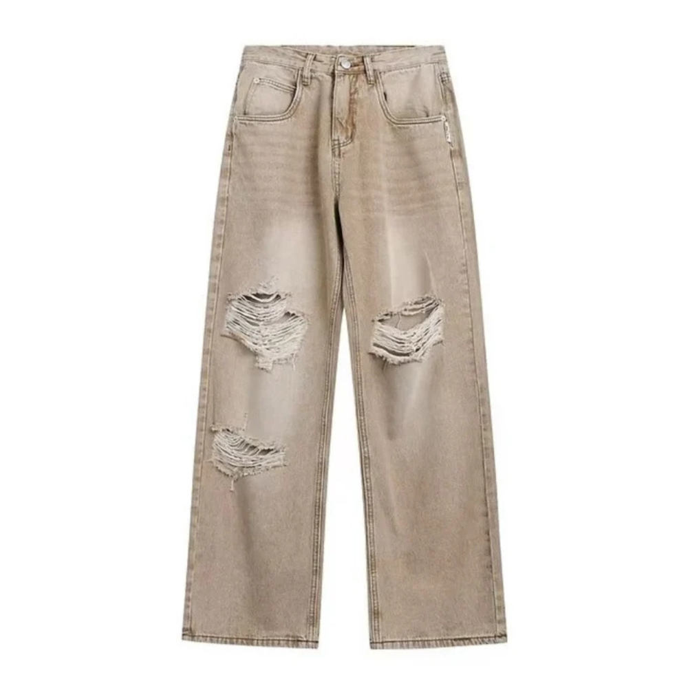 "American Street Ripped Straight" Jeans