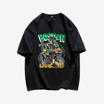 "Style trendy grave treasure skull print" T-shirt