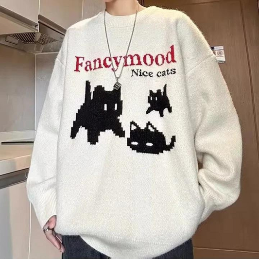 Cute Cat Knit Sweater