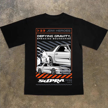 "Japanese trendy high street sports car simple poster design" T-shirt