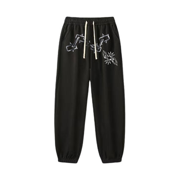 "Casual high street retro cool chain" Sweatpants