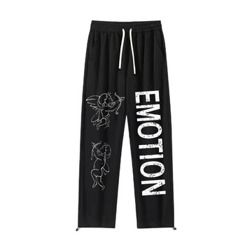 "Fashion brand cute little angel letter design" Sweatpants