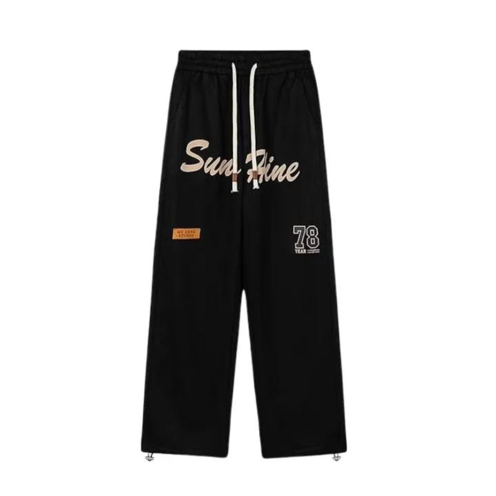 "Vintage Letter Print" Sweatpants