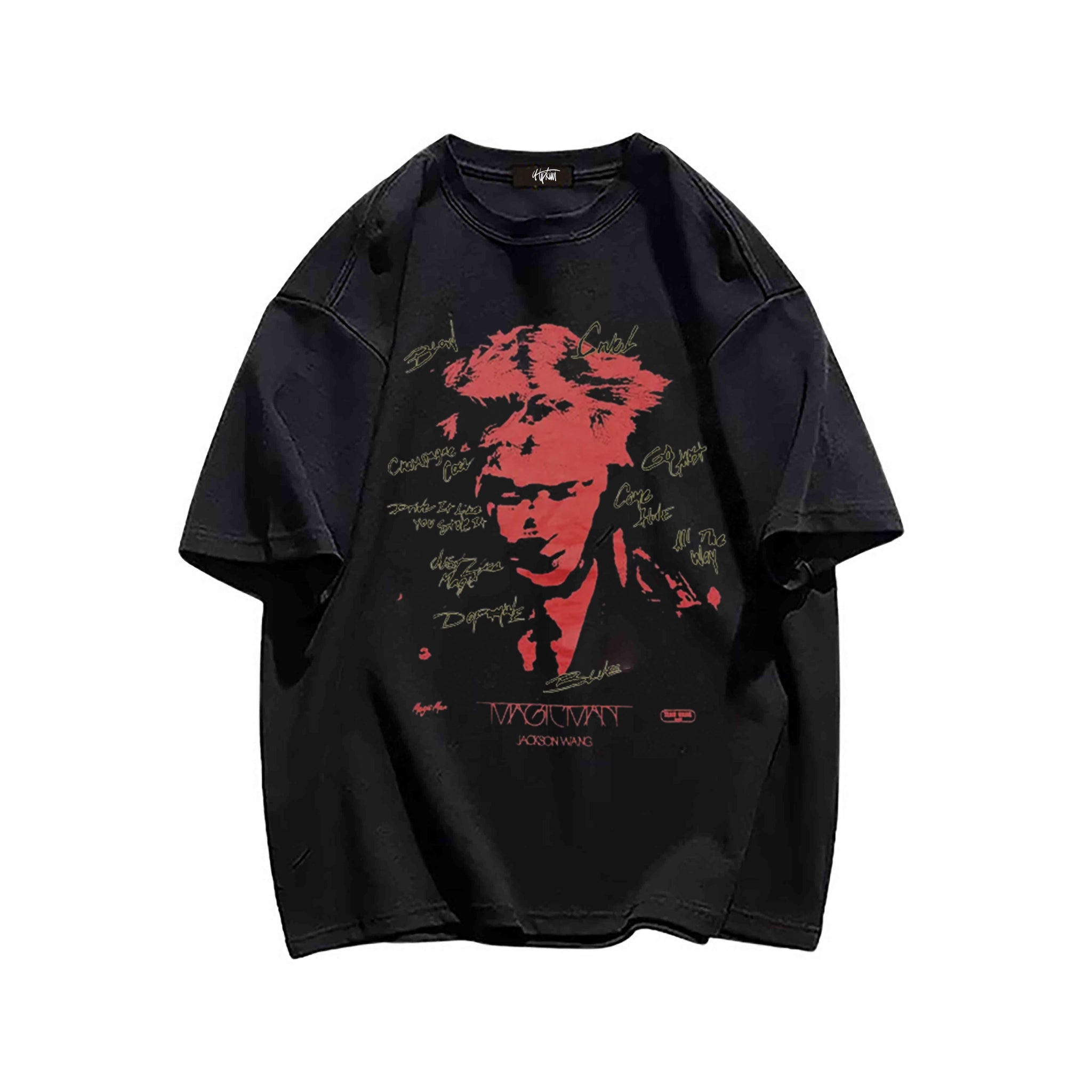 "Cool retro high street celebrity character poster letters" T-shirt