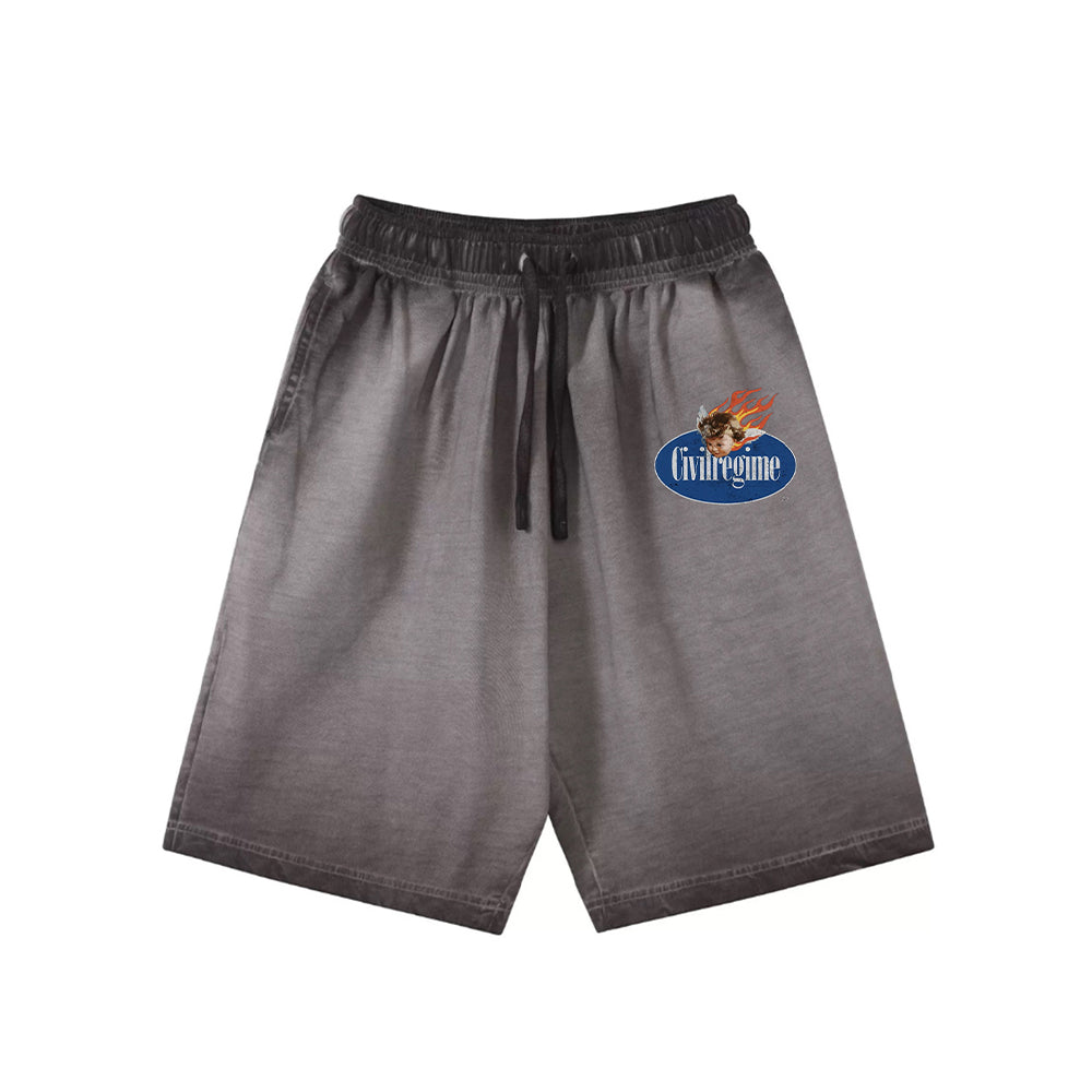 "High street casual cartoon icon angry kid" Shorts