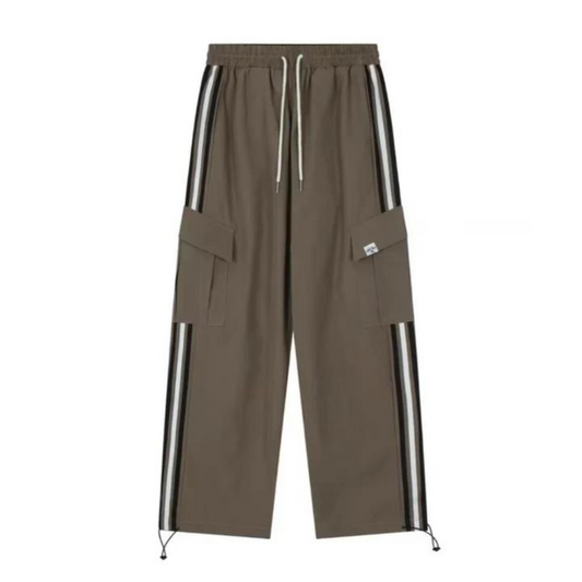 "Side Stripe Drawstring" Sweatpants