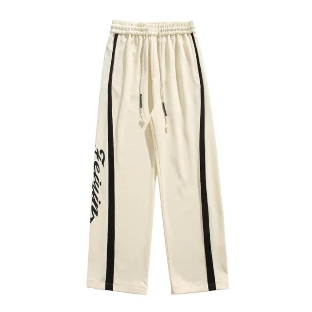 "American Striped Lettering Leggings" Sweatpants