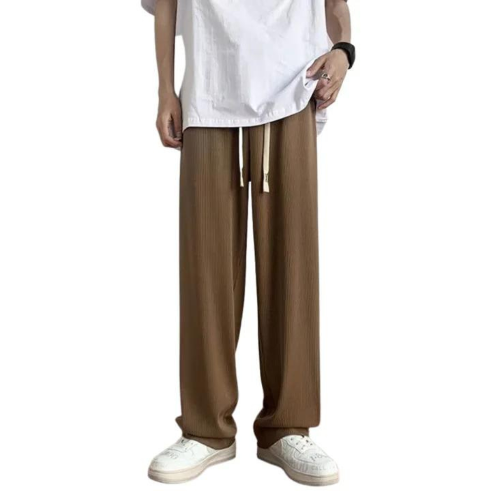 "Classic Solid Color Straight" Sweatpants