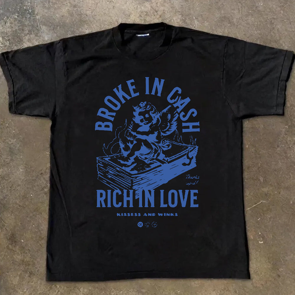 "Simple pattern cool money little angel" T-shirt